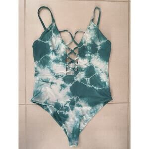 Dippin Daisys Swim One Piece Swimsuit Cut Out Tie Dye Swimwear